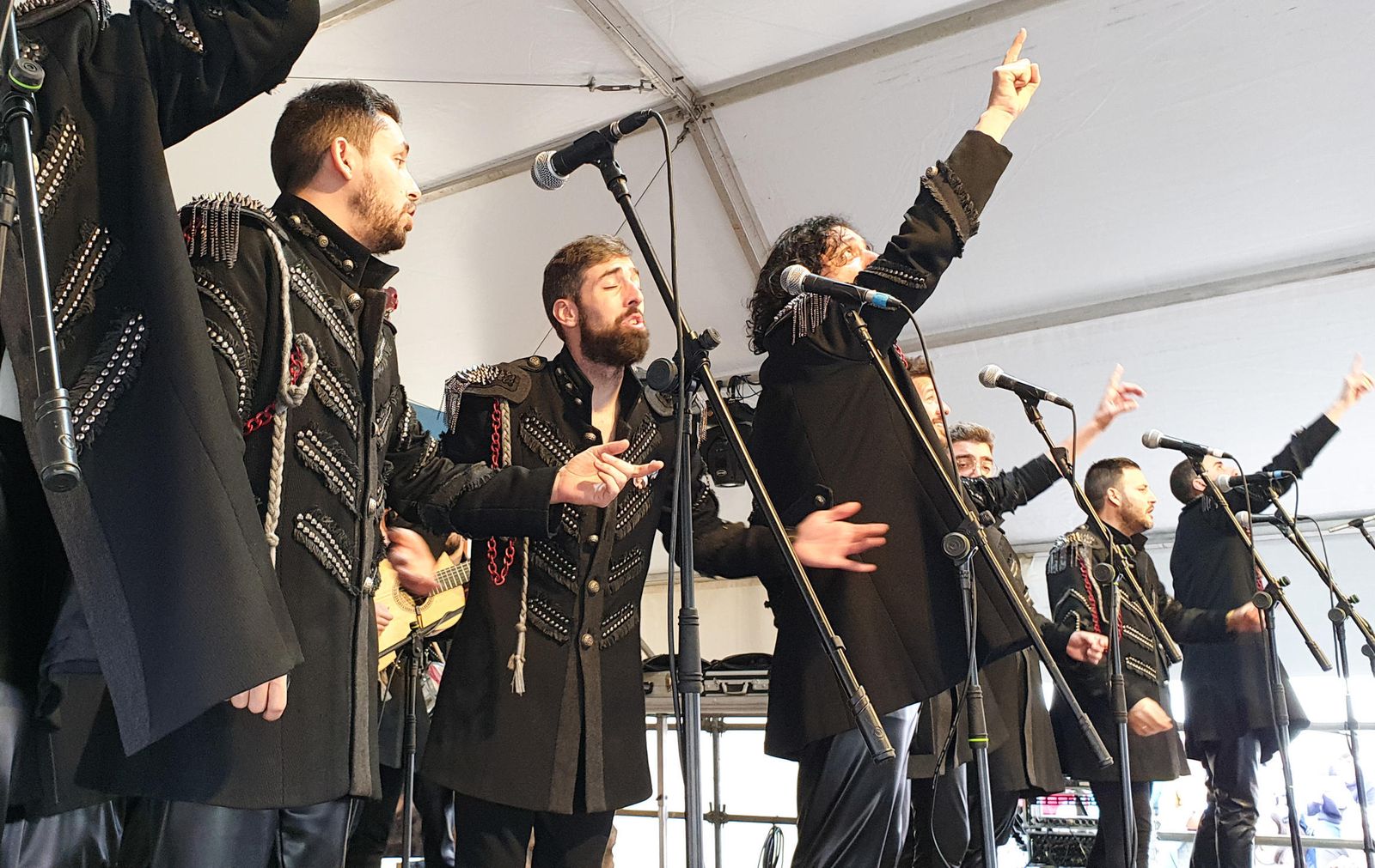 La Eterna Banda del Capitán Veneno, durante una actuación en el Carnaval de este año.