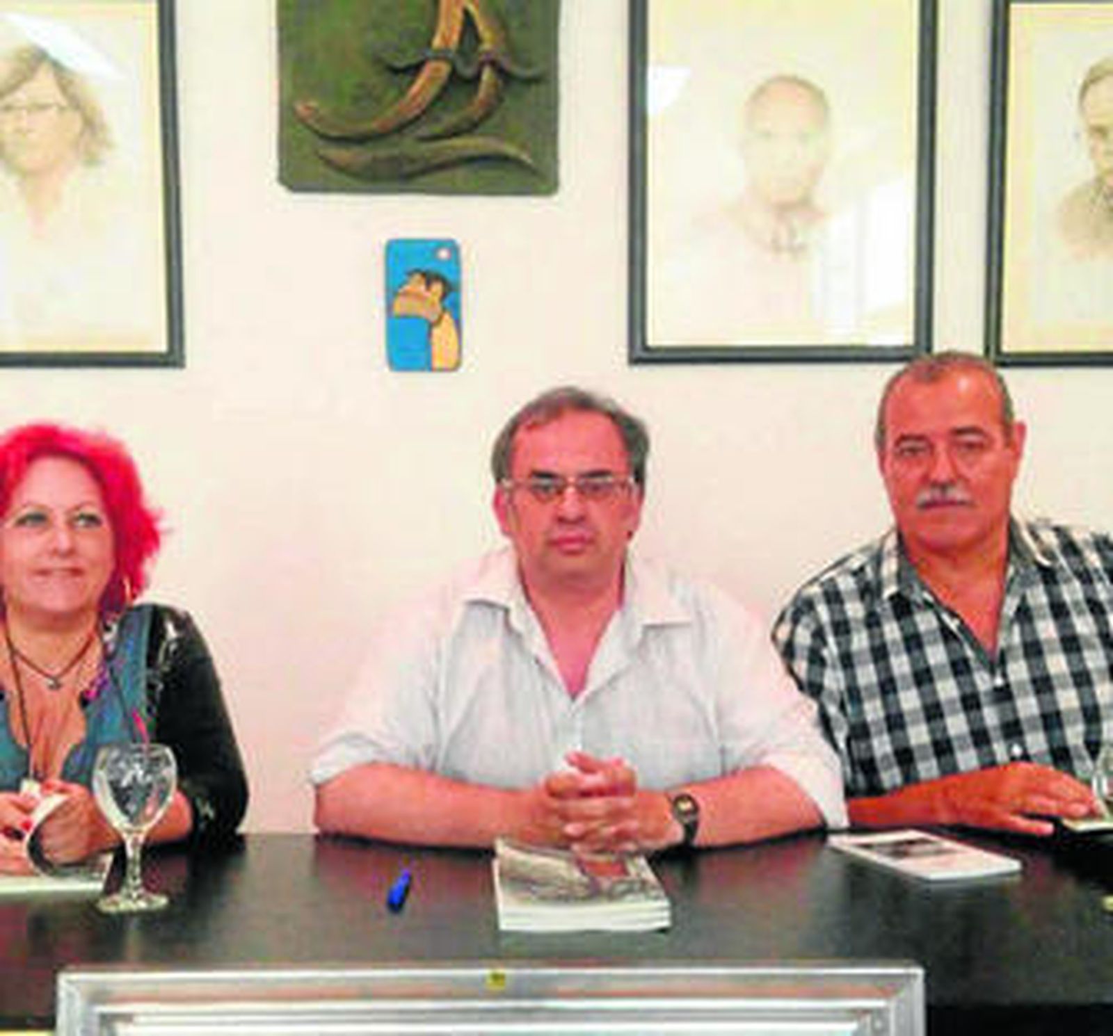 Imagen de la presentación de la obra, ayer.