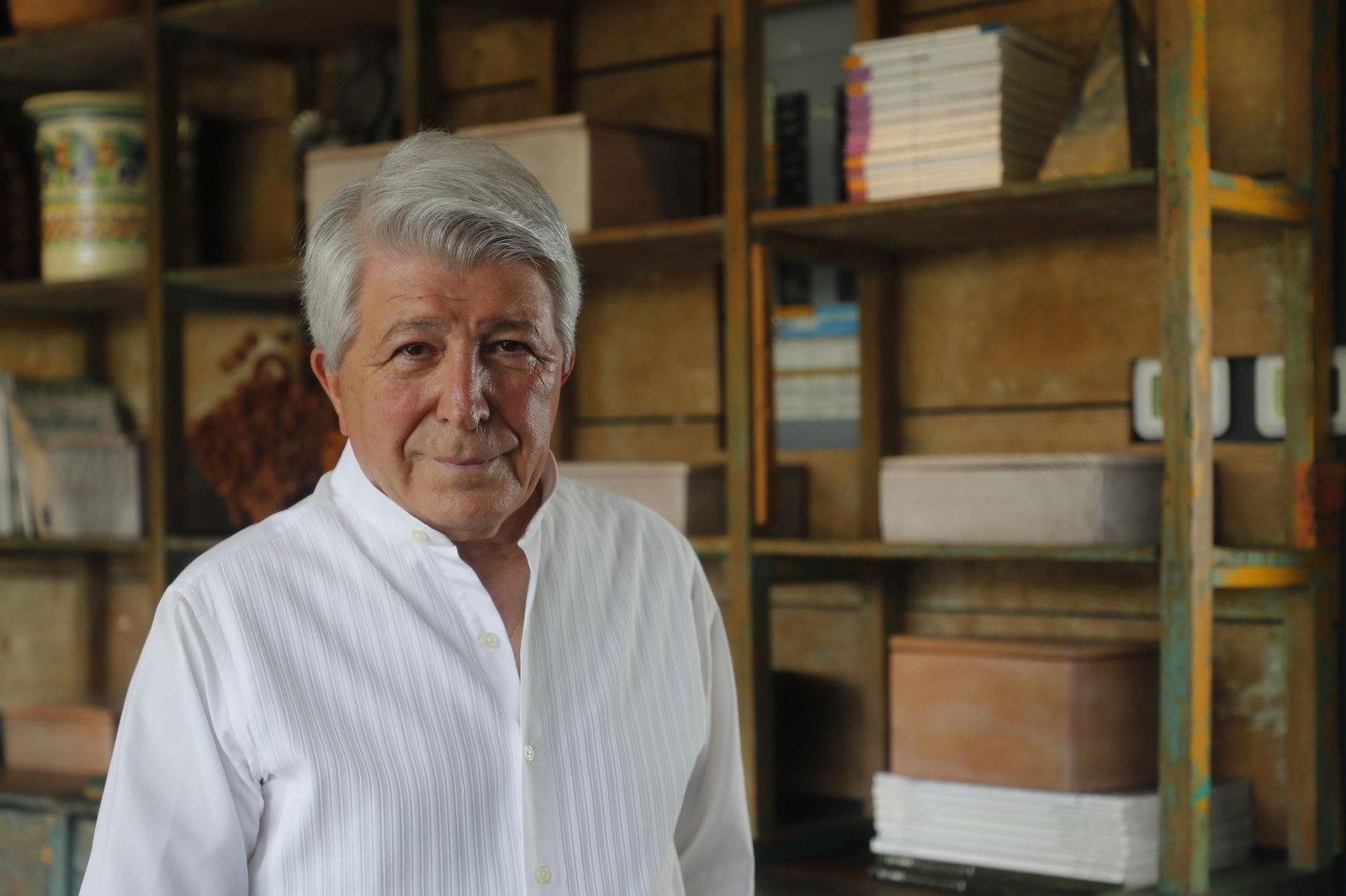 Enrique Cerezo, productor de cine y presidente del Atlético de Madrid.