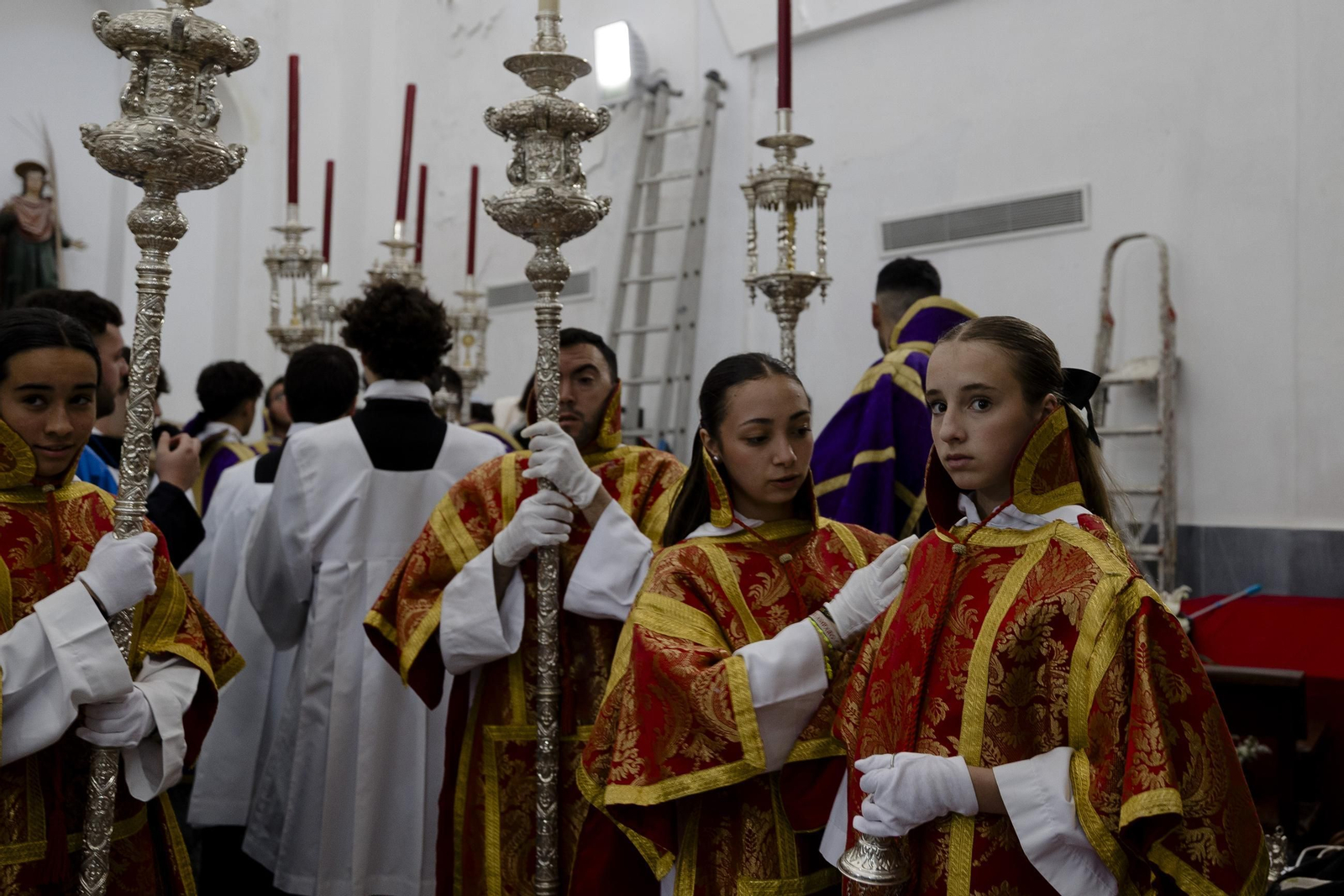 Imágenes de la salida de Las Aguas en la Semana Santa de Cádiz 2025