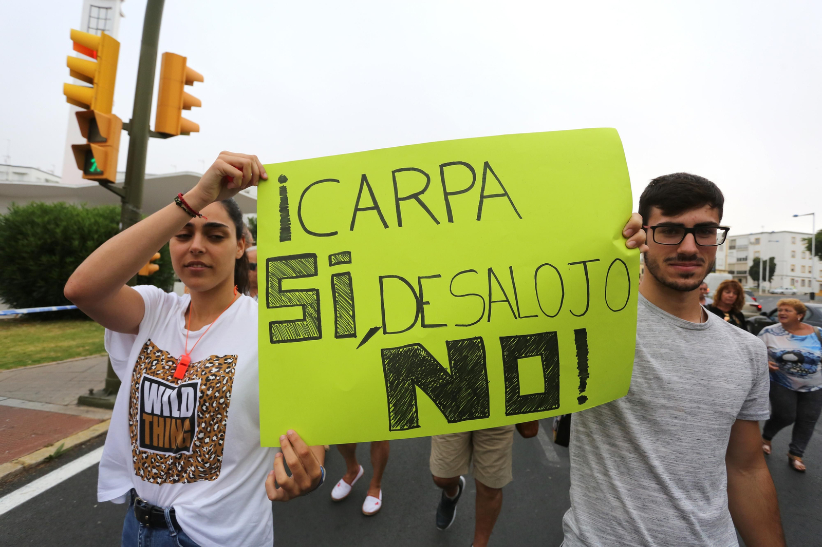 Más imágenes de la protesta de los minoristas del mercado de San Sebastián