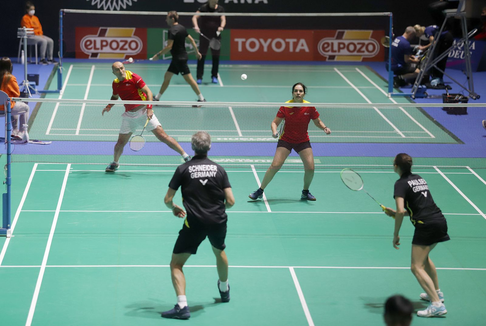 Imágenes del primer día de competición del Mundial senior de bádminton de Huelva 2021