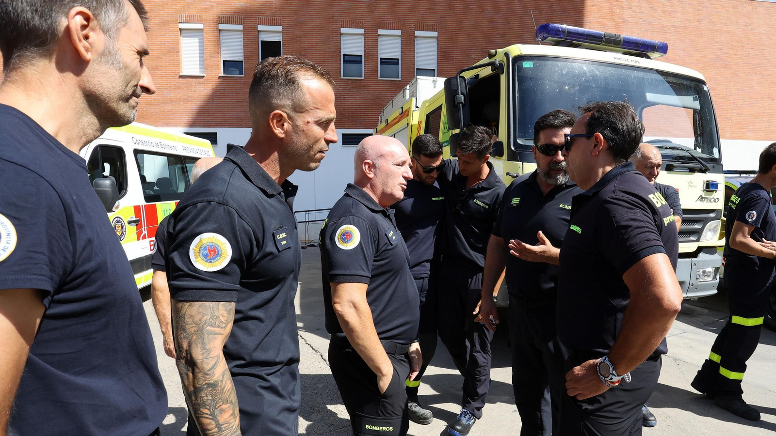 Bomberos de la provincia de Cádiz se trasladan a Orense para apoyar en la lucha contra los incendios