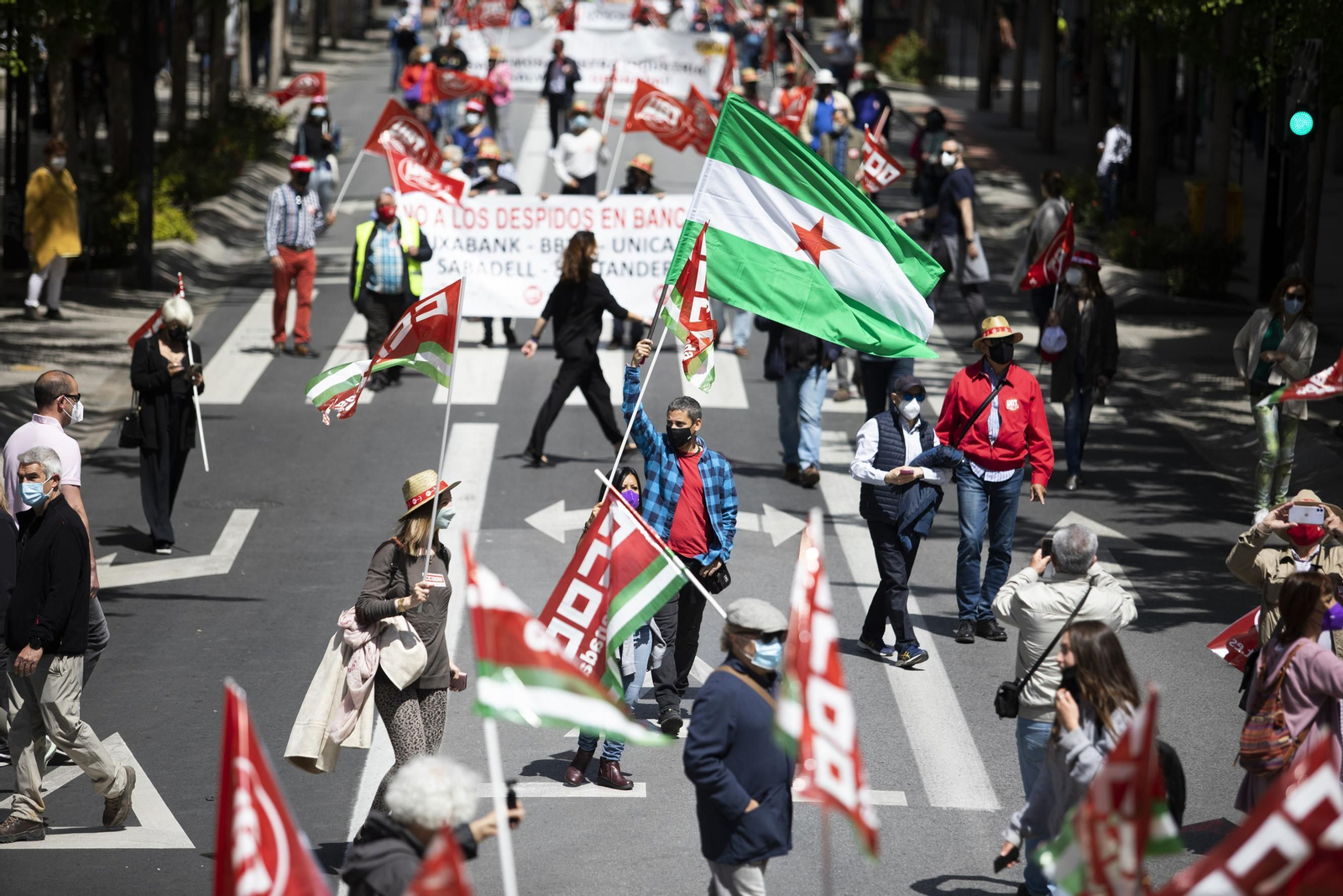 Fotos: Manifestación del 1º de Mayo en Granada