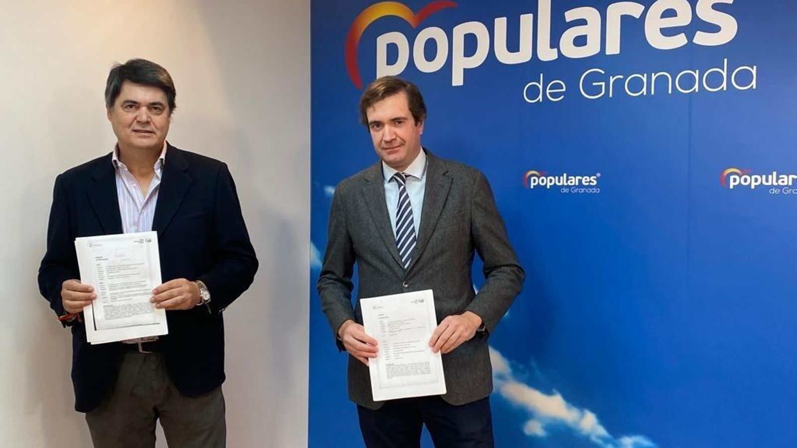 Los diputados del PP por Granada Carlos Rojas y Pablo Hispán.