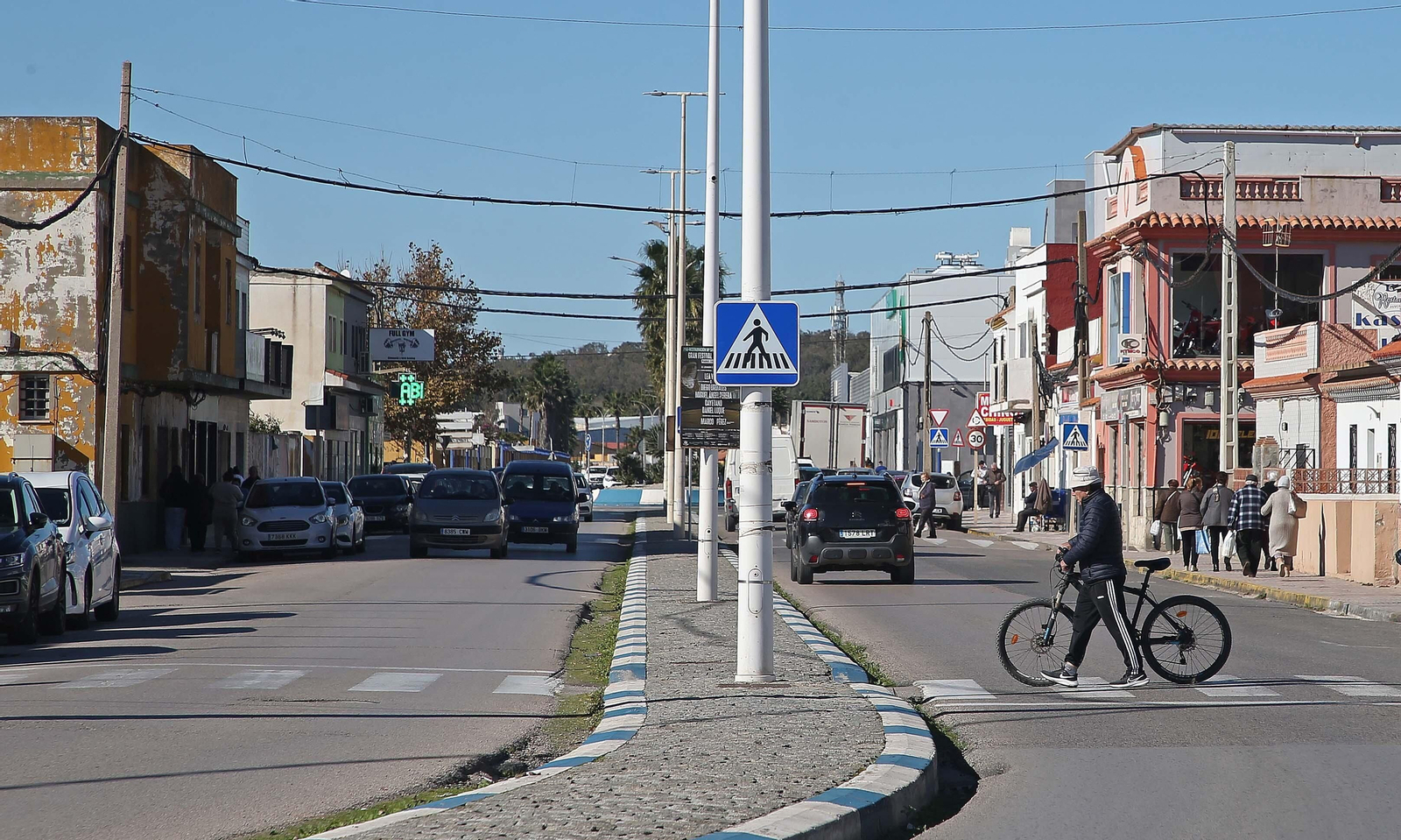 La calle Cartagena de La Línea.