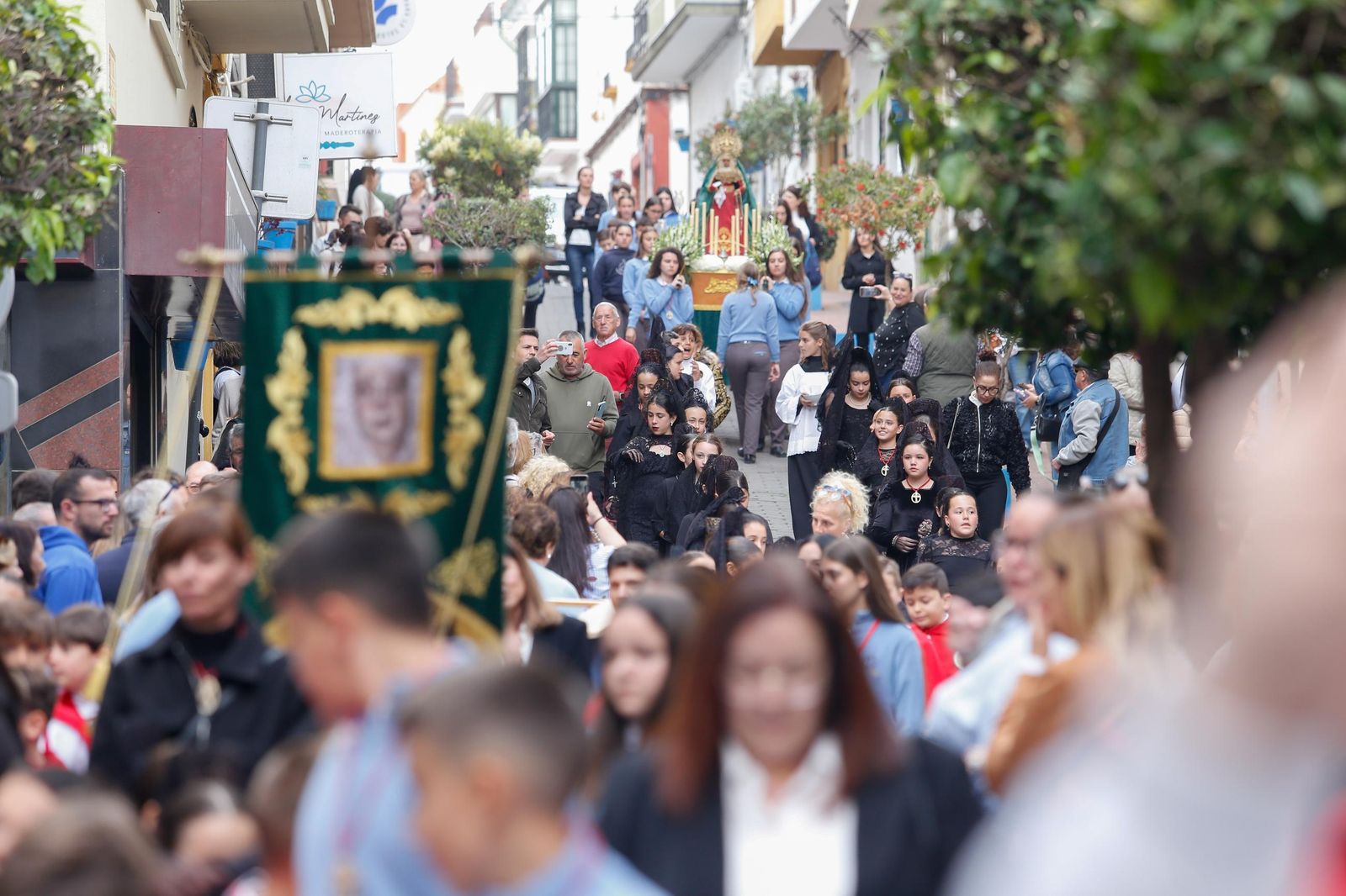 Fotos de la procesión infantil del colegio Nuestra Señora de los Milagros de Algeciras