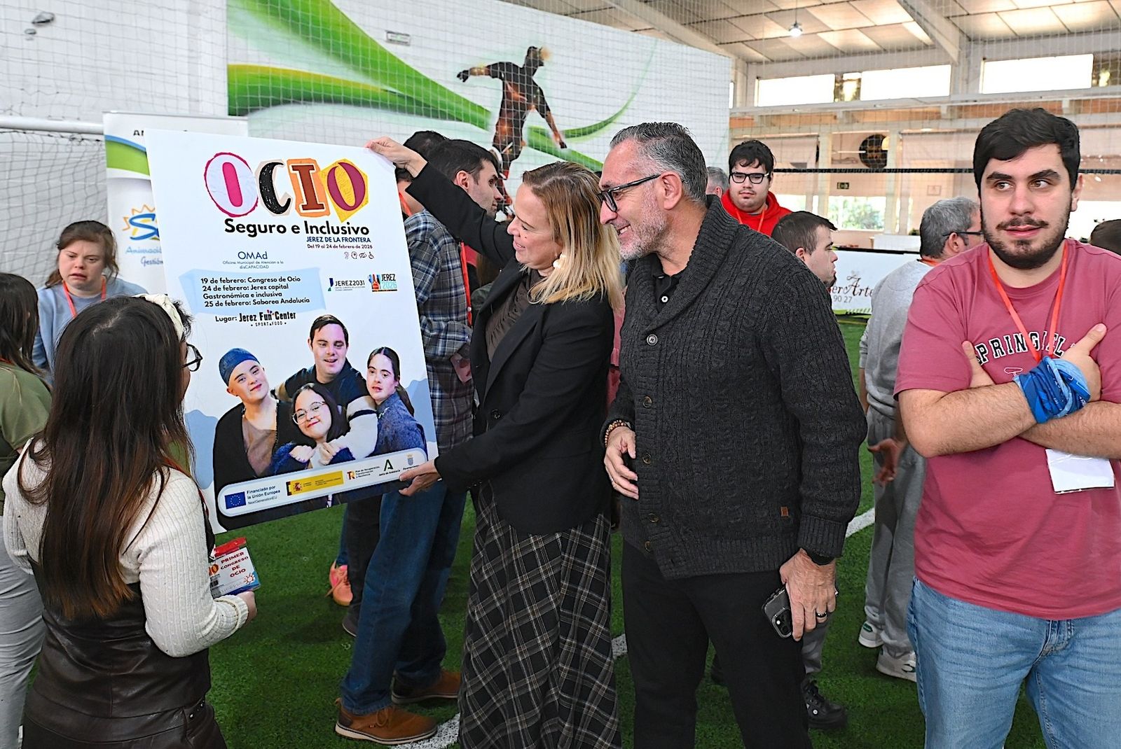 Imagen del Congreso Local de Autogestores y Ocio Inclusivo celebrado en las instalaciones de Jerez Fun Center