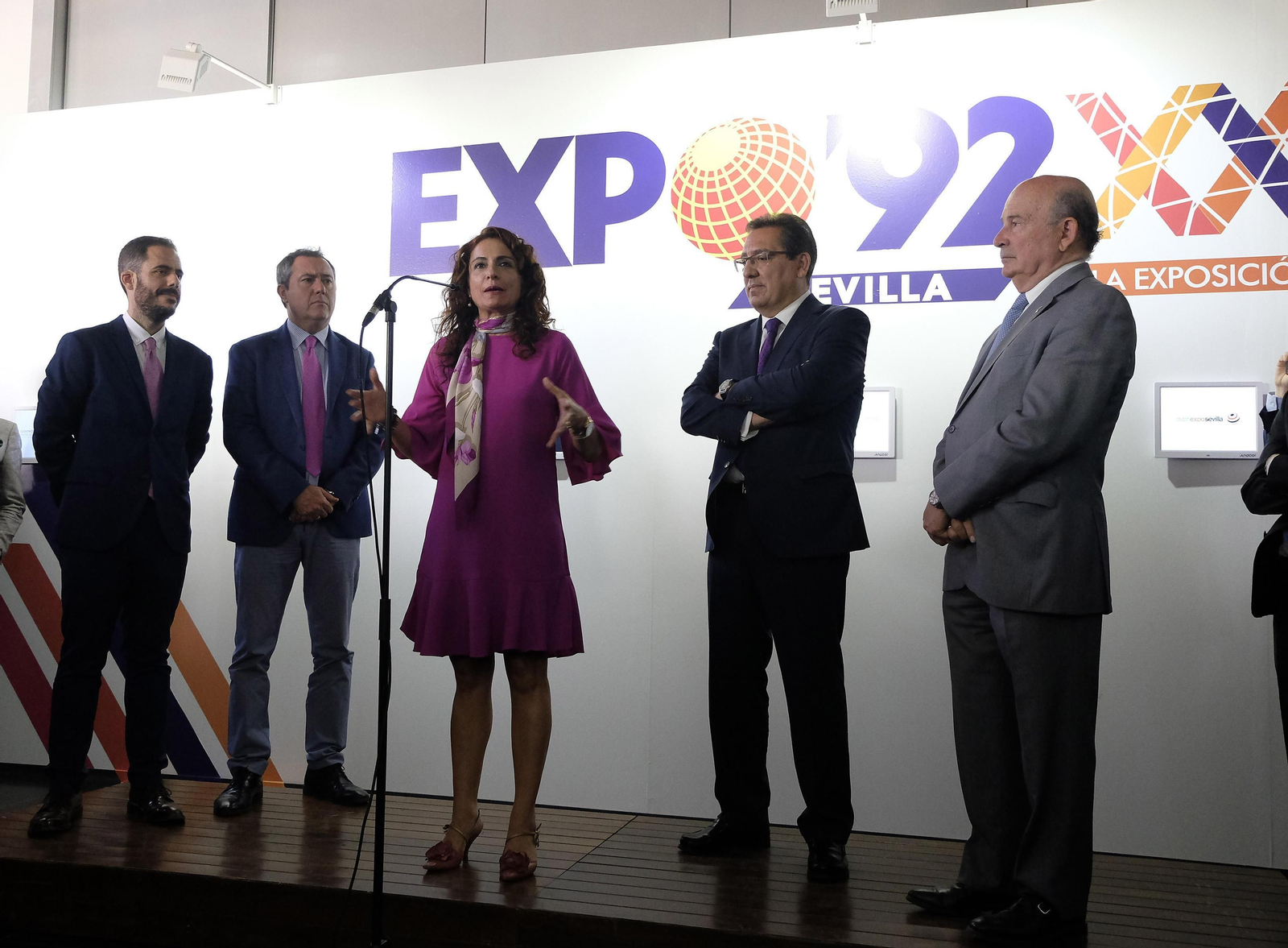 Las imágenes de la inauguración de la muestra de la Expo 92