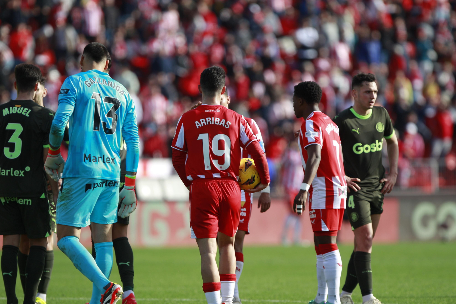 Las mejores imágenes del partido de fútbol U.D. Almería-Girona F.C.