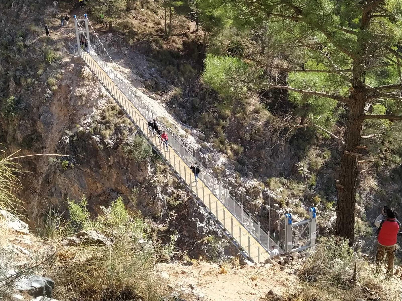 Fotos: así es el nueve puente colgado estrenado en Málaga Fotos: así es el nueve puente colgado estrenado en Málaga