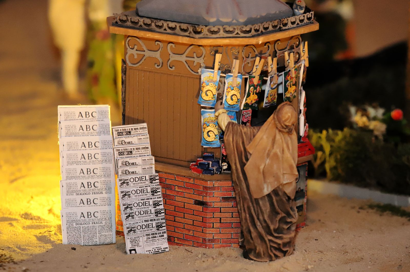 Belén del Ayuntamiento de Huelva basado en la antigua Plaza de las Monjas