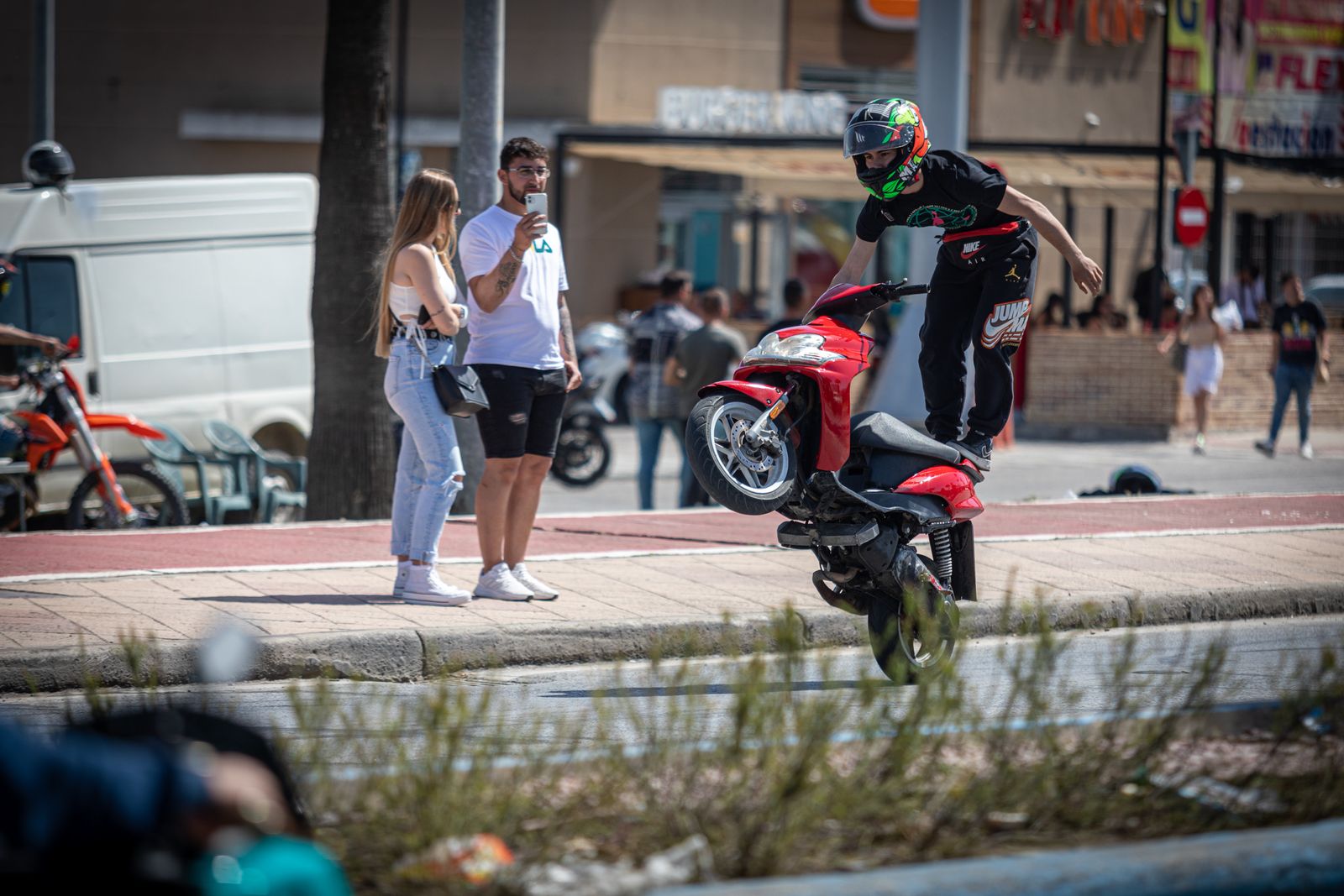 Imágenes de la motorada en El Puerto