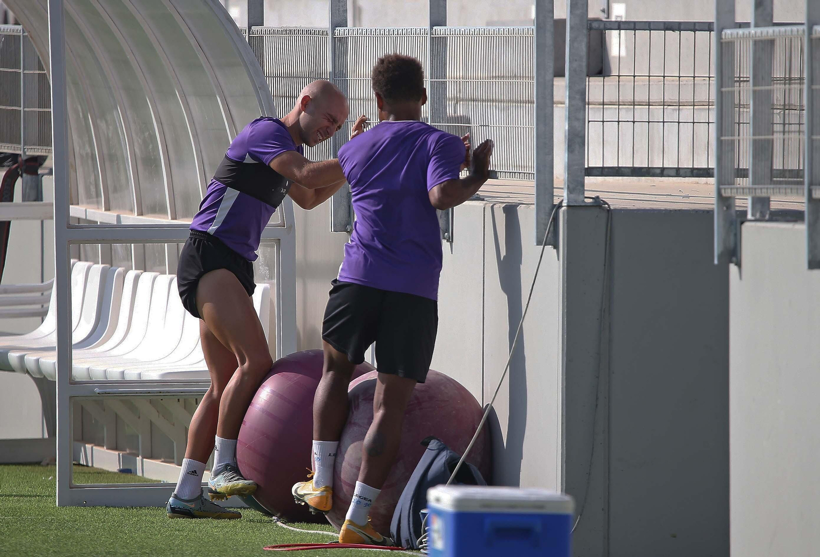 El entrenamiento de la Balona, en imágenes