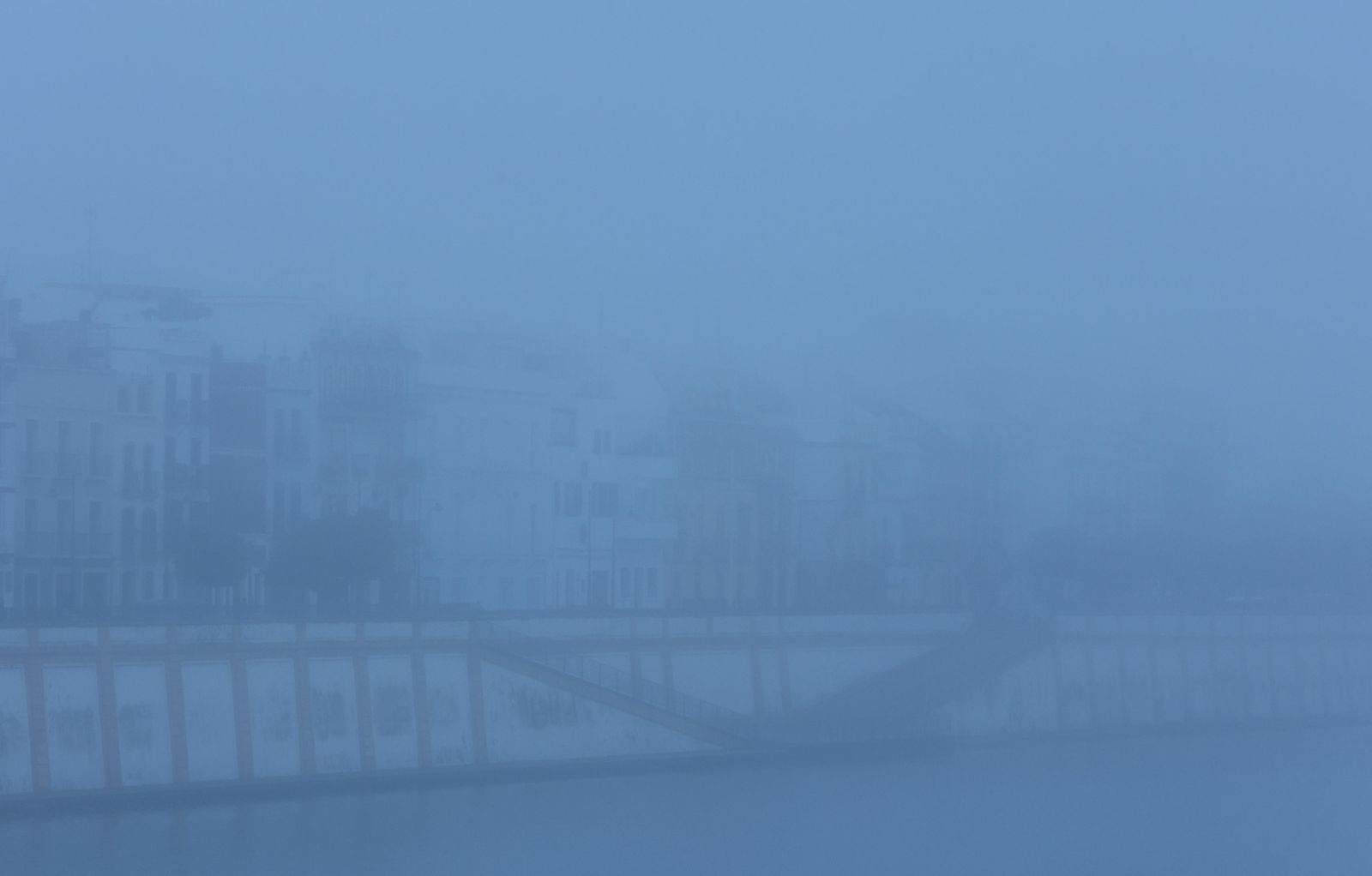Las imágenes de la niebla en Sevilla