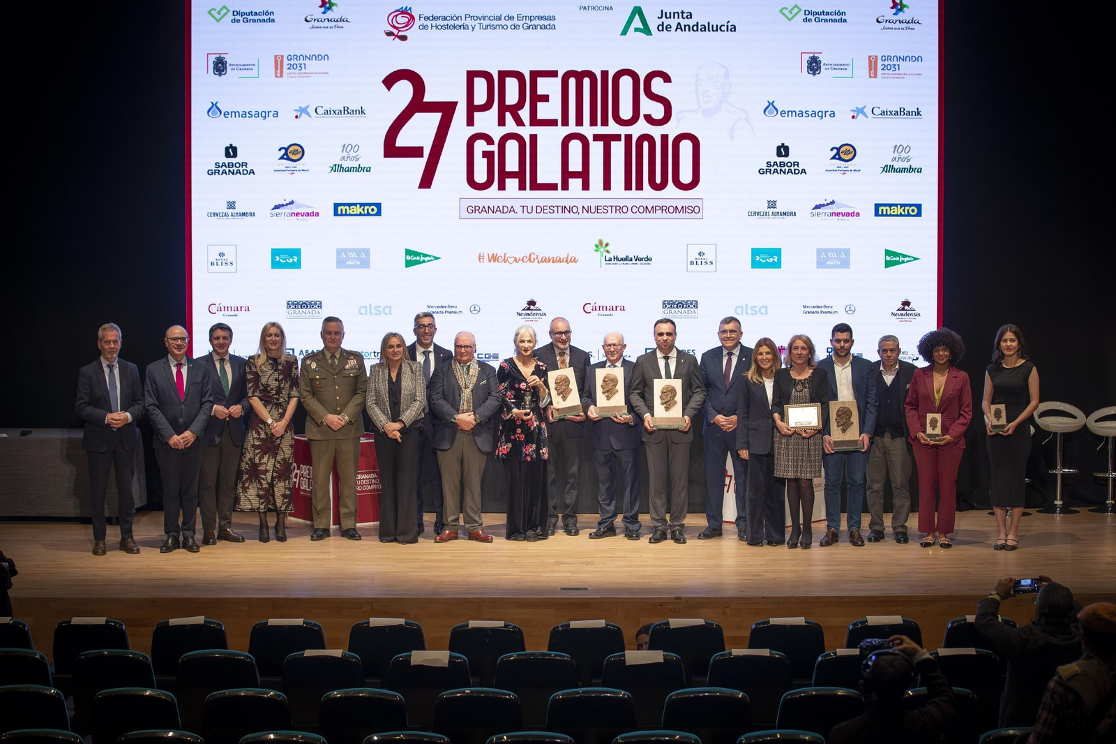 La ceremonia de entrega de los 27 Premios Galatino de Granada, en imágenes