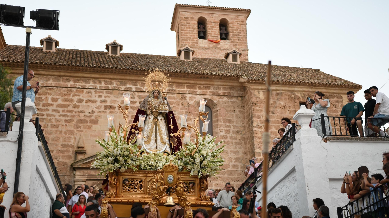 Procesión de la Virgen de las Nieves en el año 2023.
