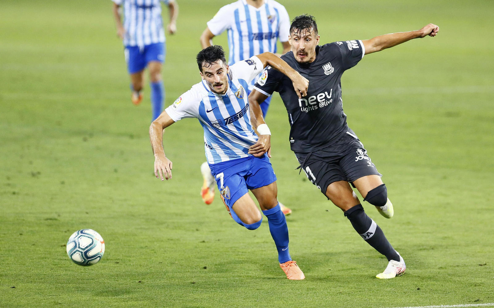 Las fotos de la liberación del Málaga CF tras ganar al Alcorcón