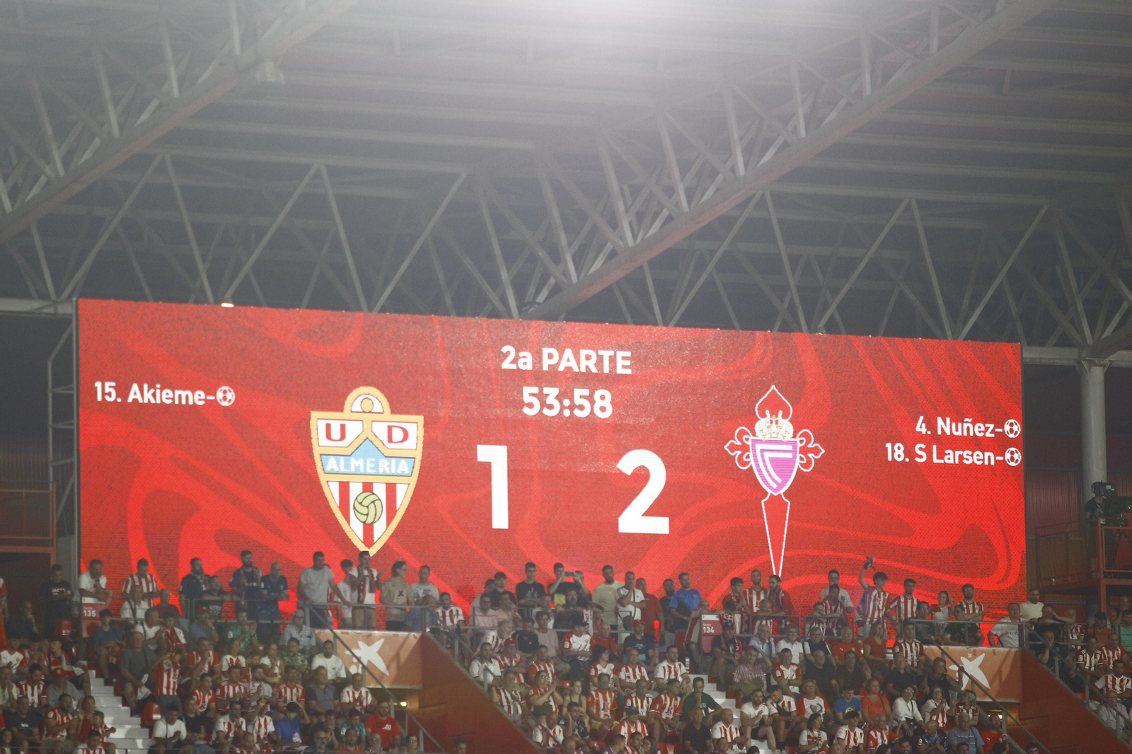 Imágenes del partido U.D. Almería-Real Club Celta de Vigo