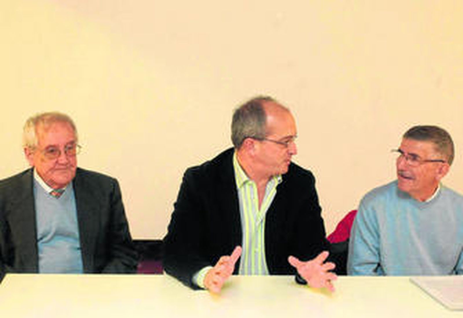 Luis Alberto del Castillo, Fernando Silva y Antonio Haro, ayer en AlCultura.