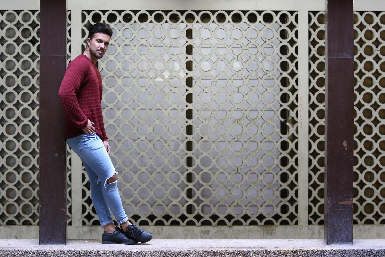 Moisés Losada, ayer, antes de la entrevista.