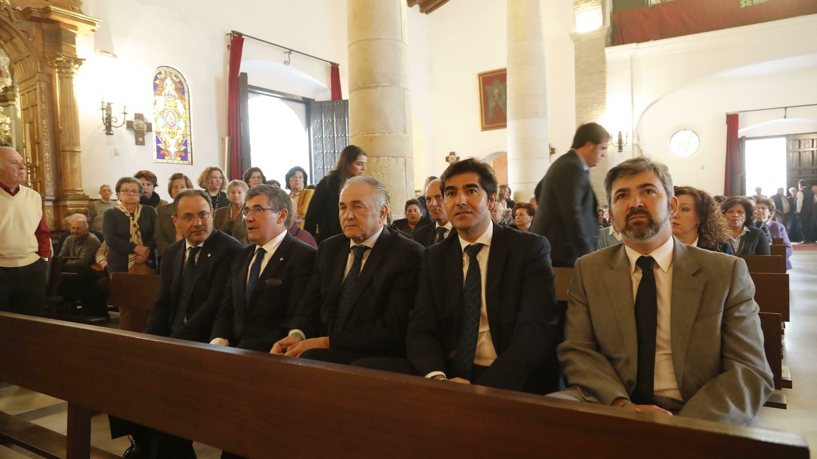El presidente del Betis, Ángel Haro, junto a Rafael Gordillo.