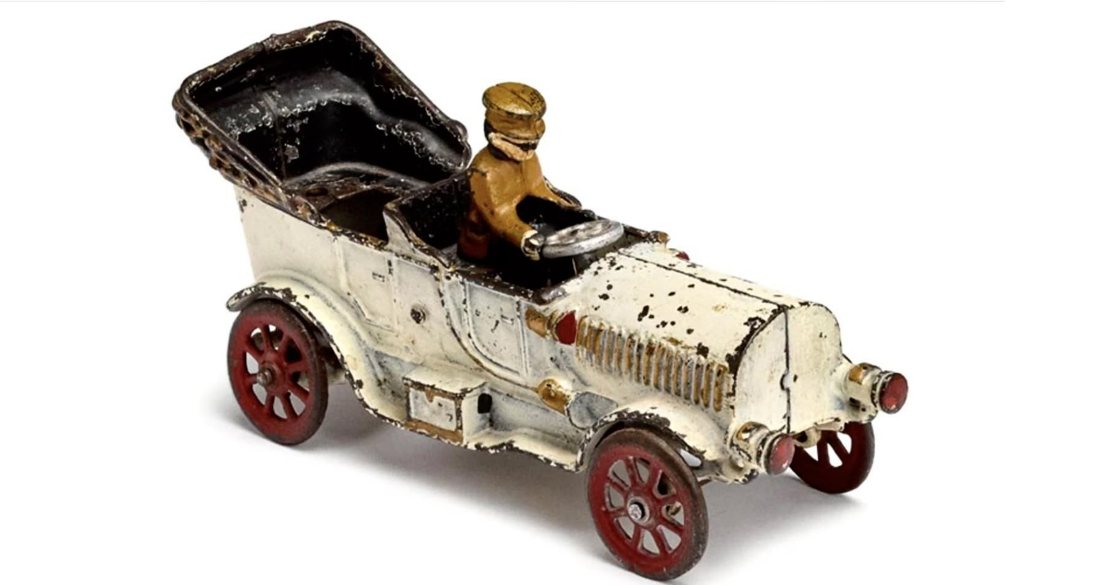 Un coche de juguete del año 1908.