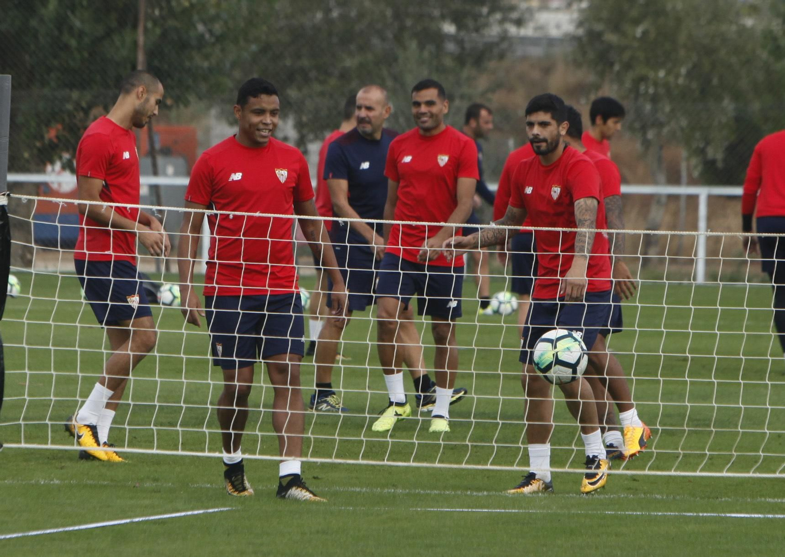 Luis Muriel, en la sesión de ayer.