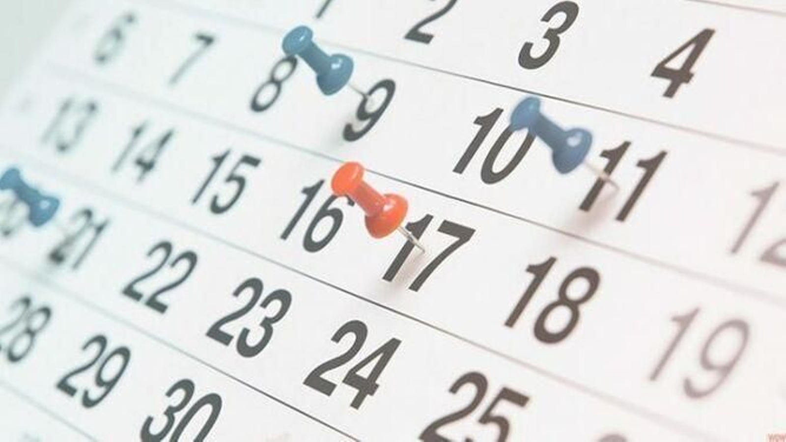 Seis festivos en lo que queda de año