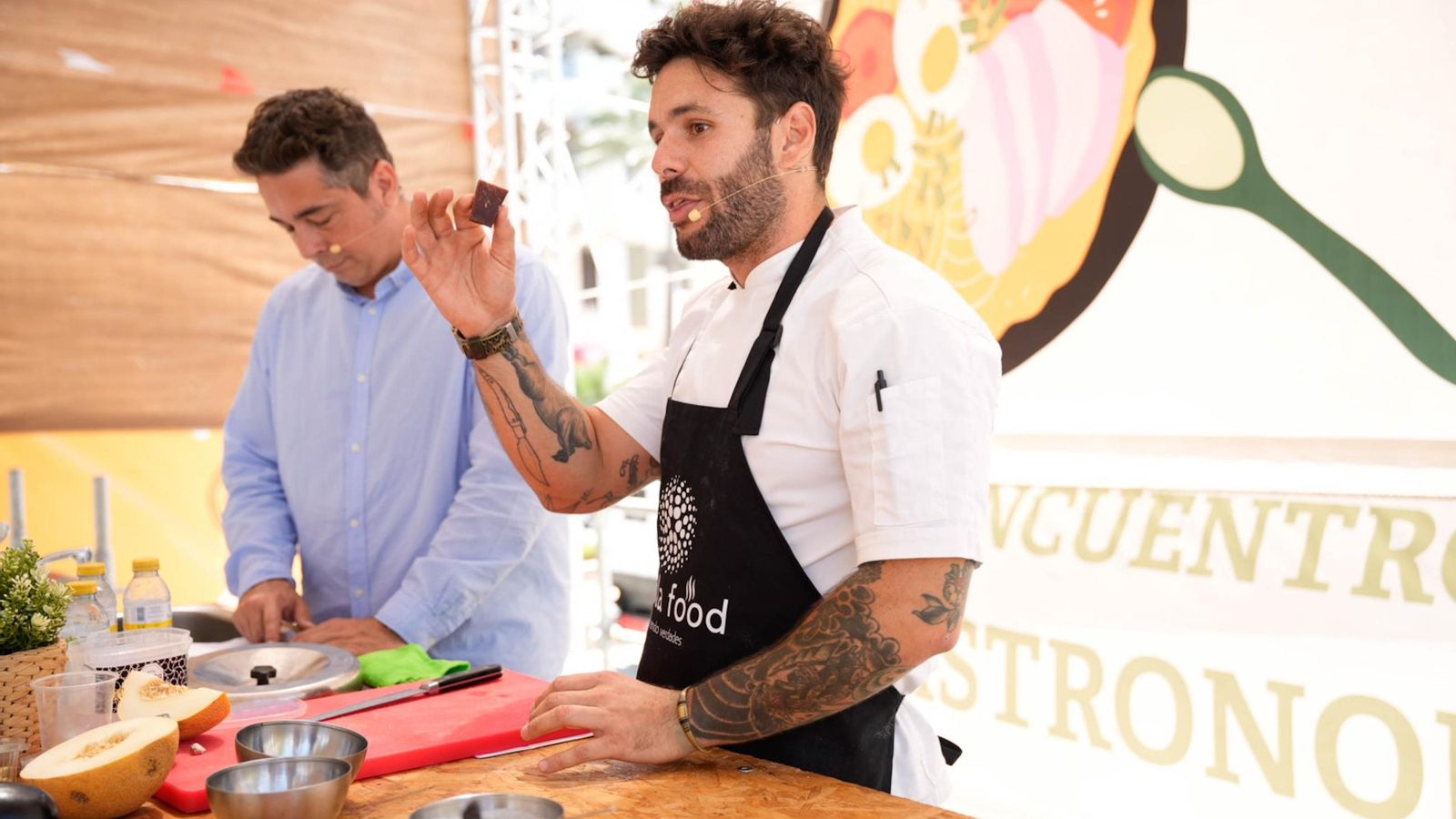 Bosco Benítez durante su 'showcooking'-