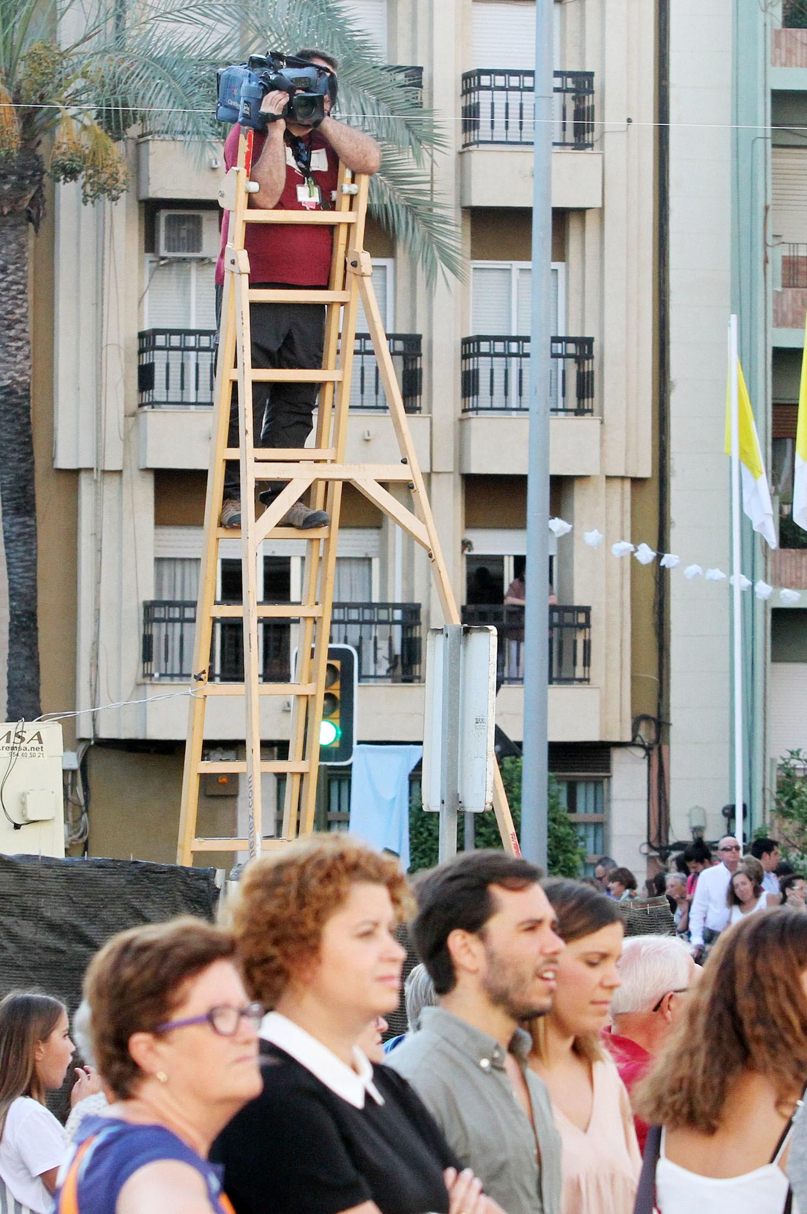 Imágenes del traslado de la Virgen de la Cinta desde la catedral hasta su santuario