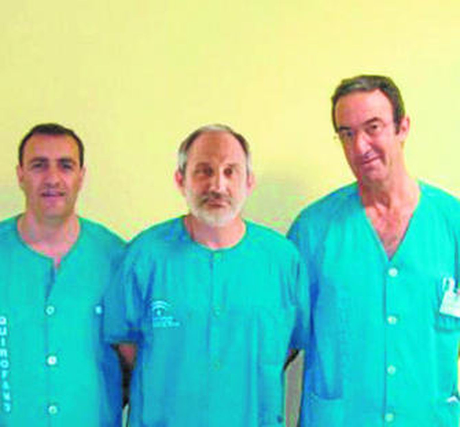 Los doctores Pablo Barrena, Antonio Jover y Gabriel Domecq.