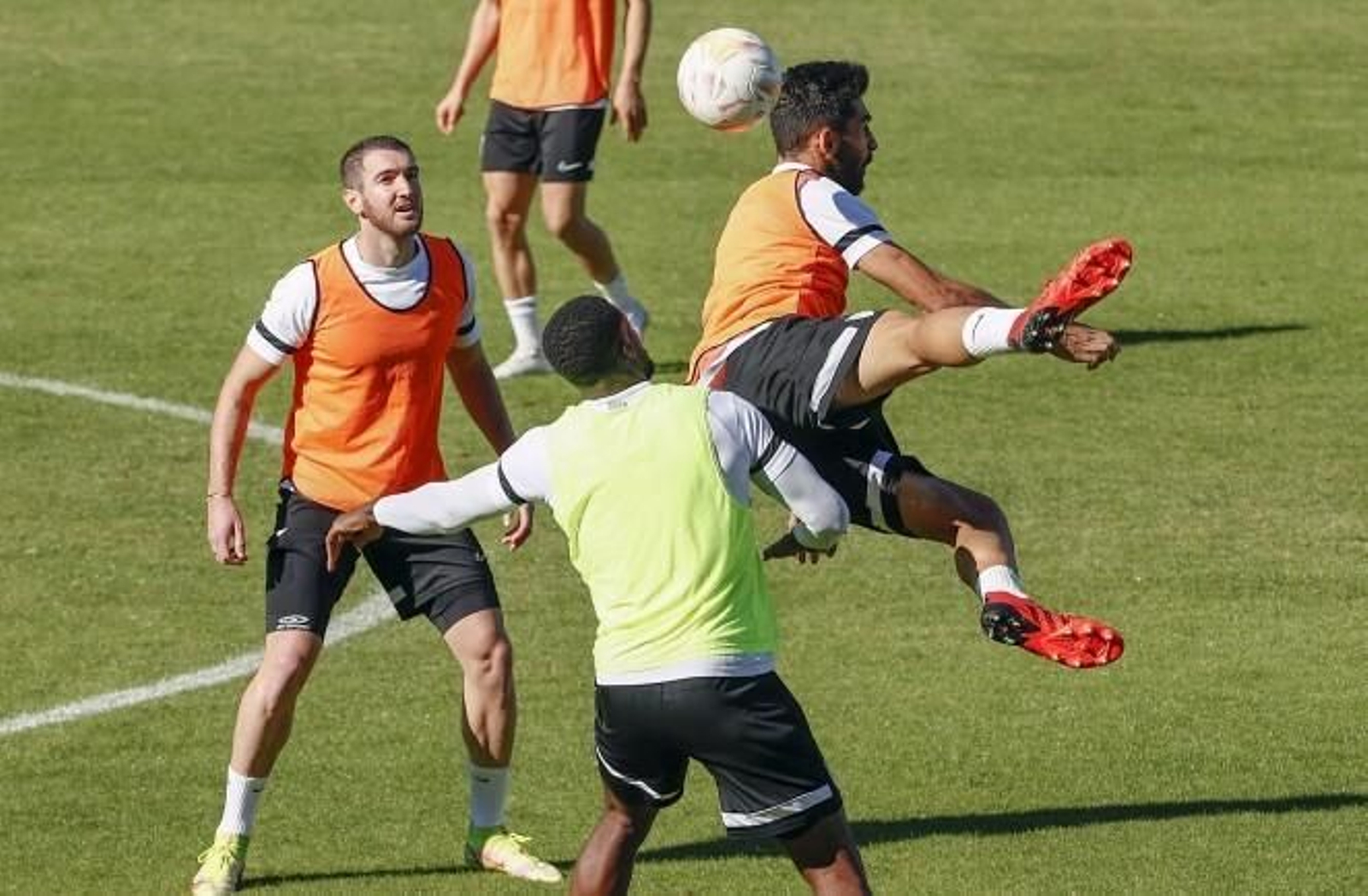Una imagen del entrenamiento.