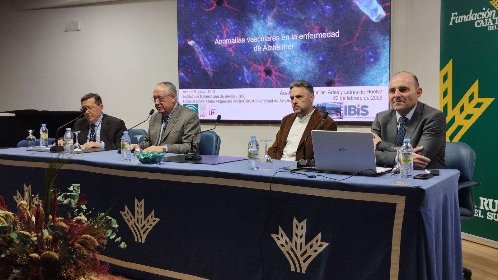 Los ponentes de la conferencia-debate ‘La enfermedad del Alzheimer.