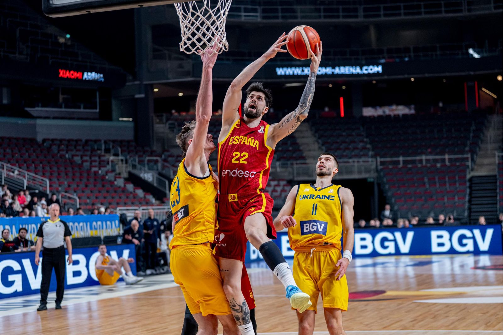 Las mejores fotos del Ucrania-España de baloncesto