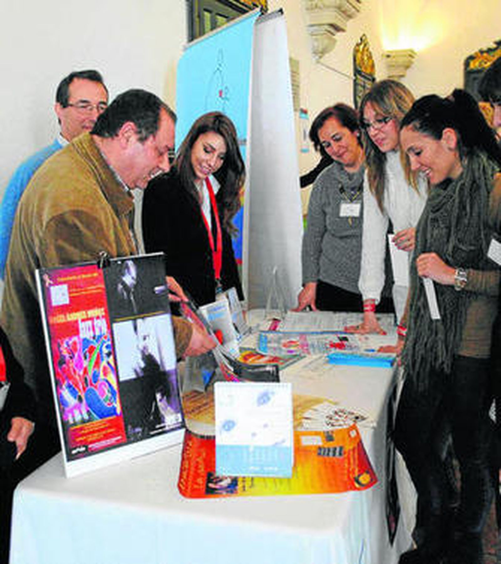 Asistentes a las jornadas, ayer en la Diputación.