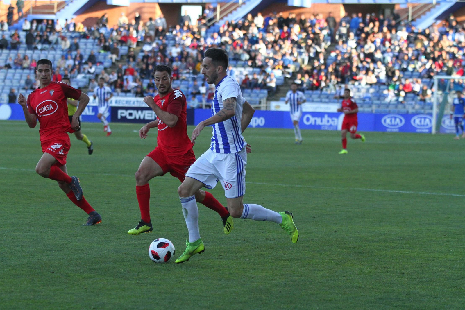Imágenes del encuentro entre el Recreativo de Huelva y el San Fernando