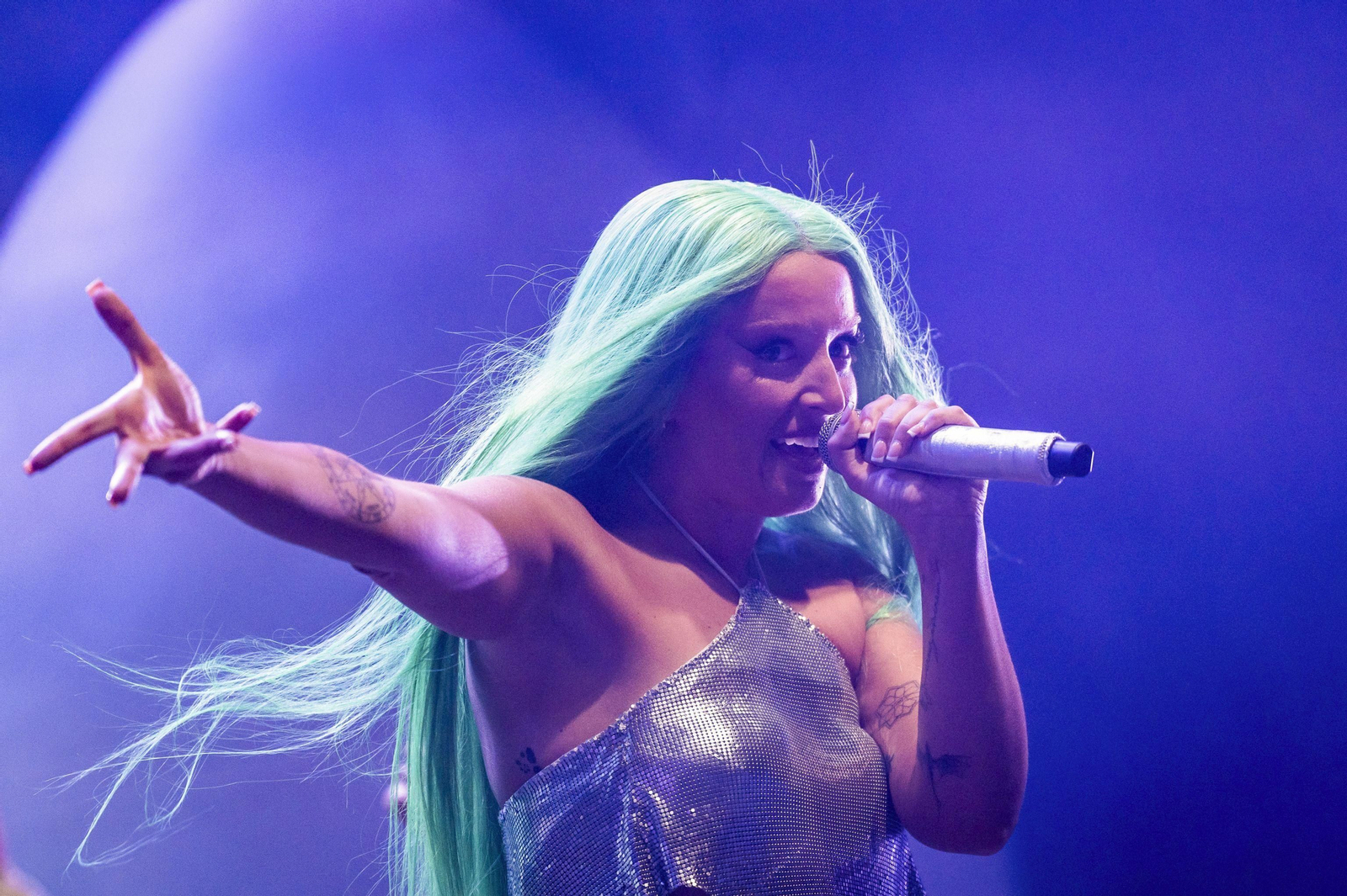 Lola Índigo durante una actuación este mes de agosto.