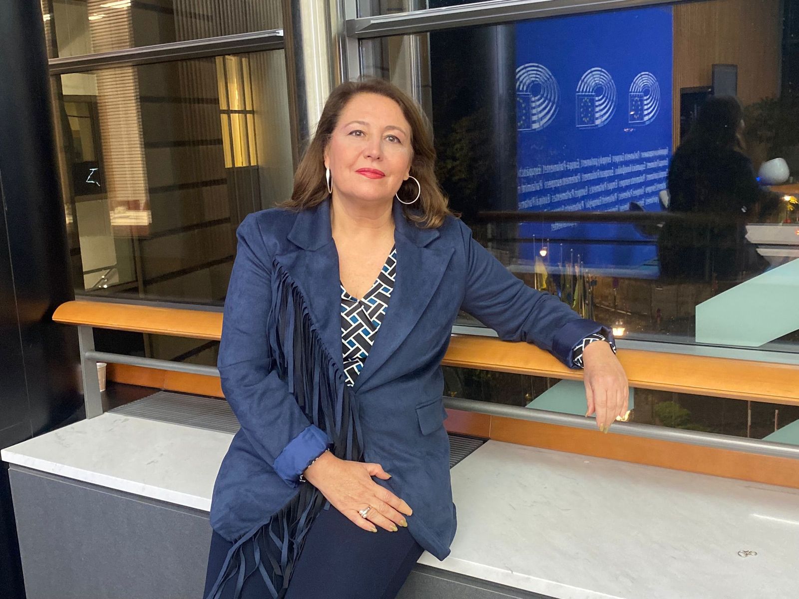 Carmen Crespo en el Parlamento Europeo.