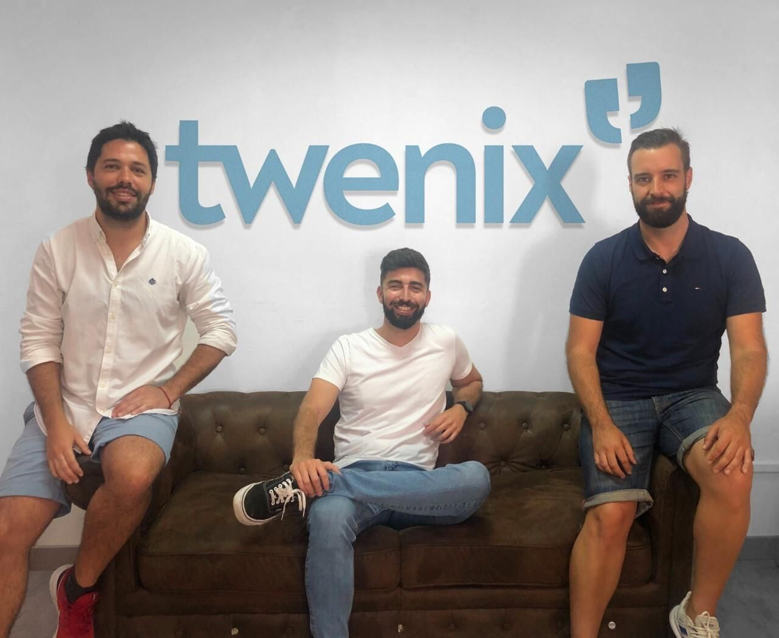 Los fundadores de Twenix Jorge Moreno (CEO), Daniel Delgado (COO), y José Antonio Ruiz (CTO)