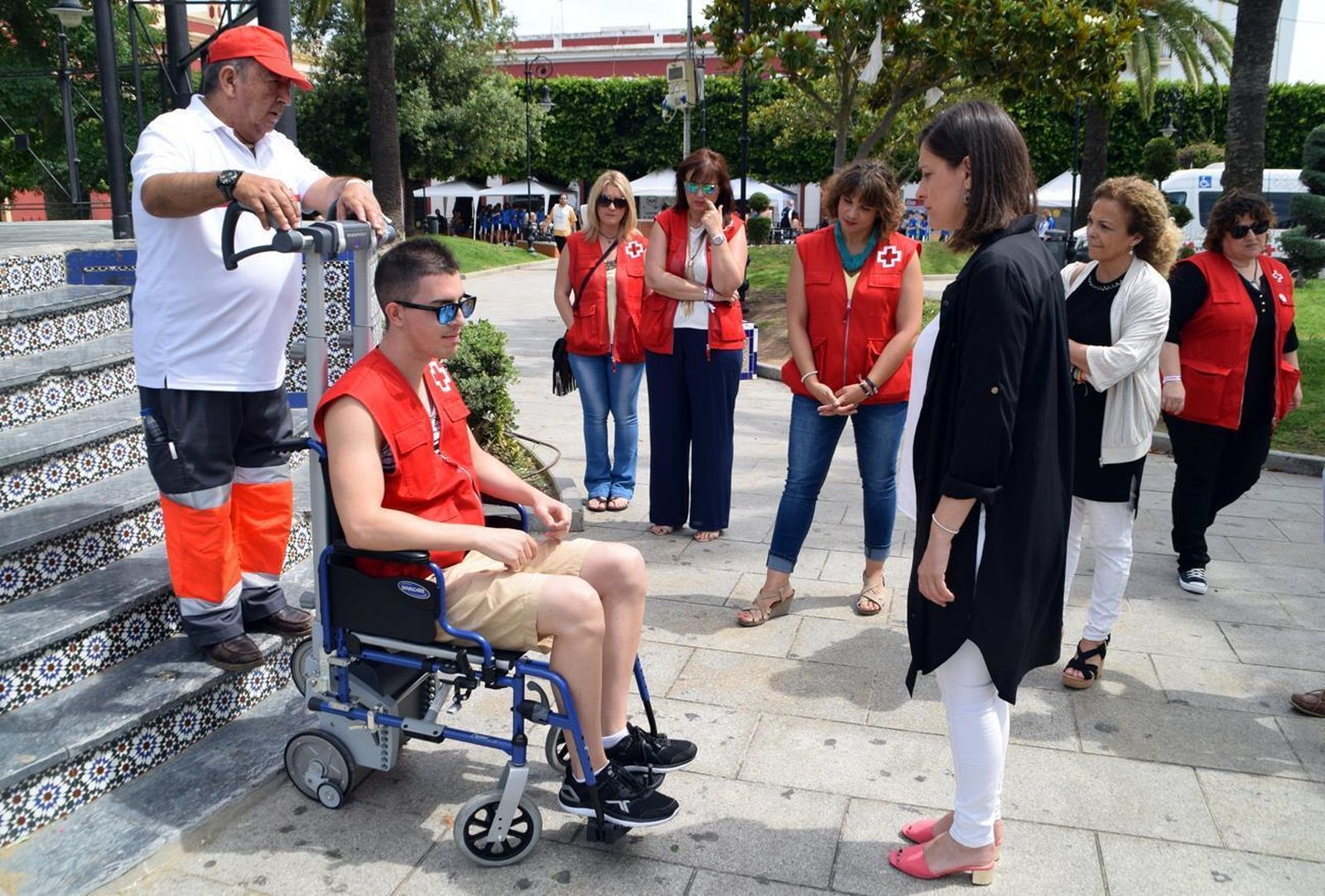 La entidad, en la reciente celebración del Día del Voluntariado.