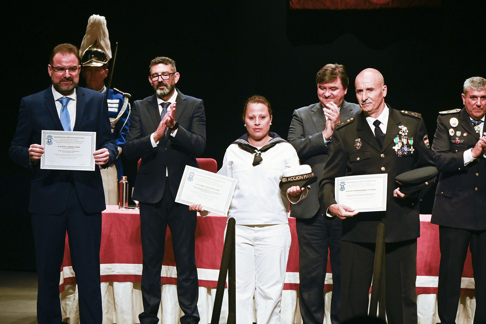 Imágenes del acto del Día de la Policía Local de Huelva