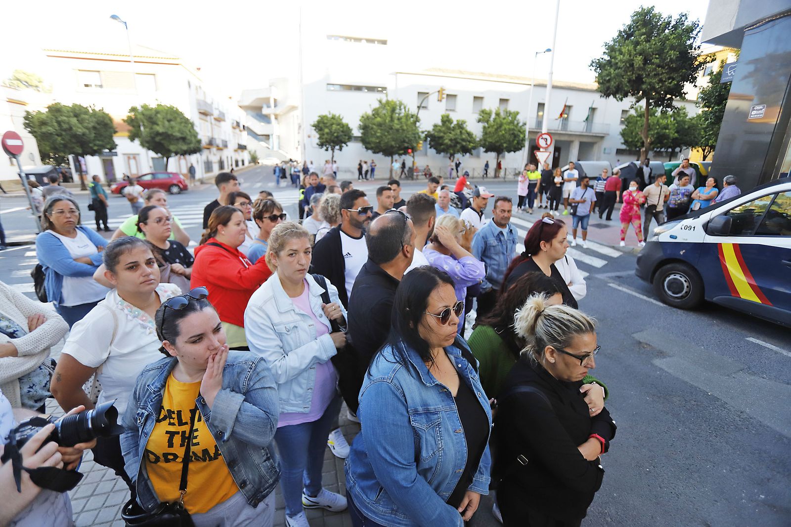 Llegada a los juzgados del detenido por el atropello mortal en Gibraleón