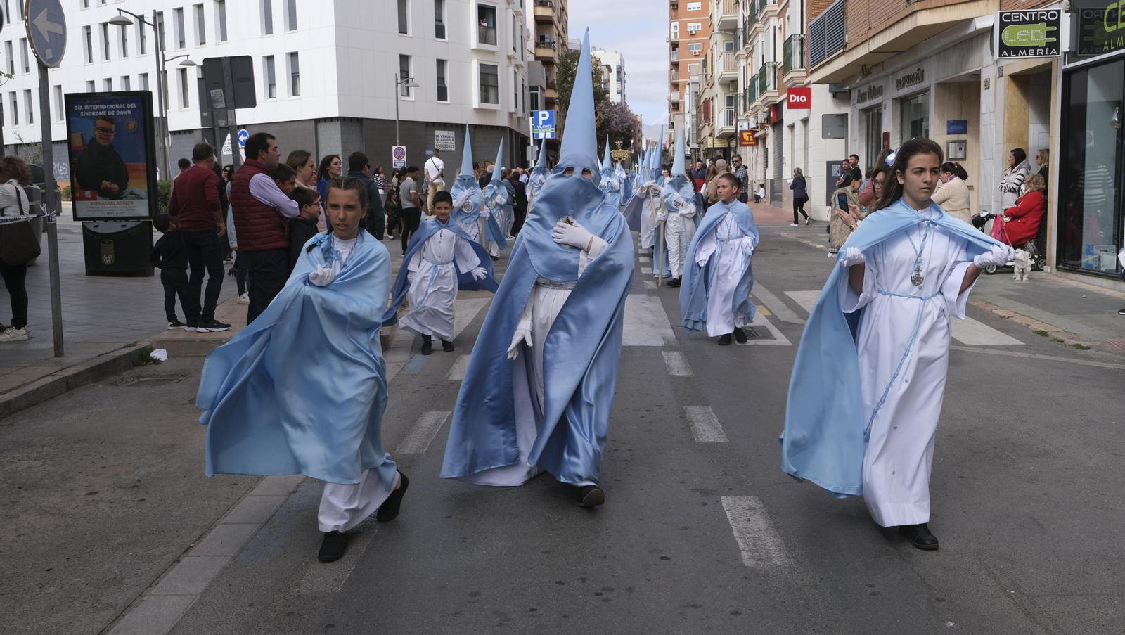 La procesión de Los Ángeles en Almería, en imágenes