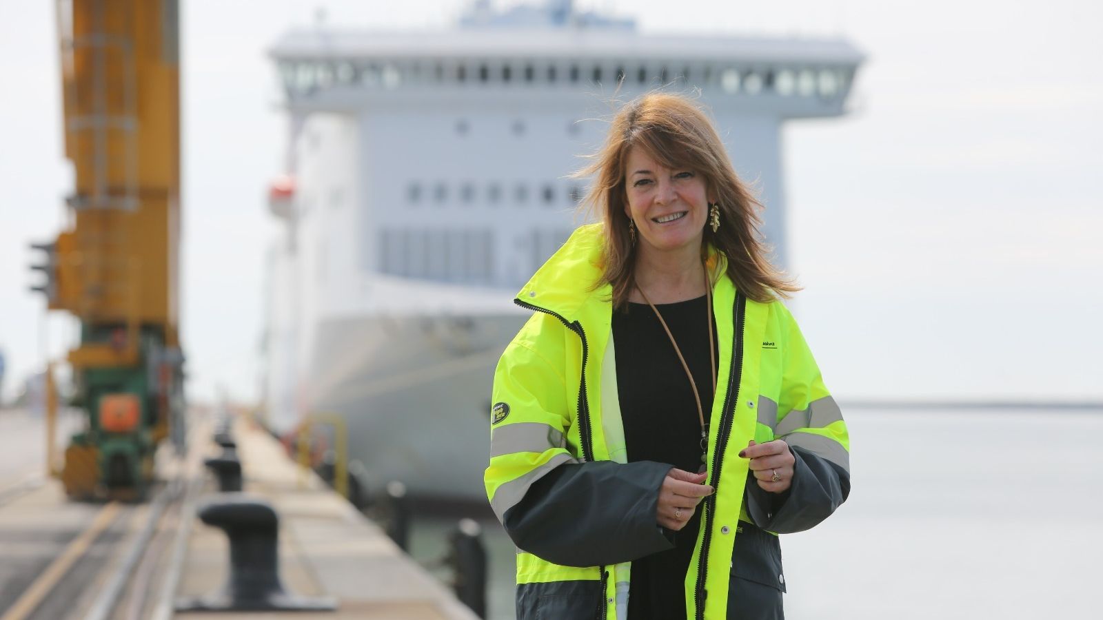 La presidenta del Puerto de Huelva, Pilar Miranda.