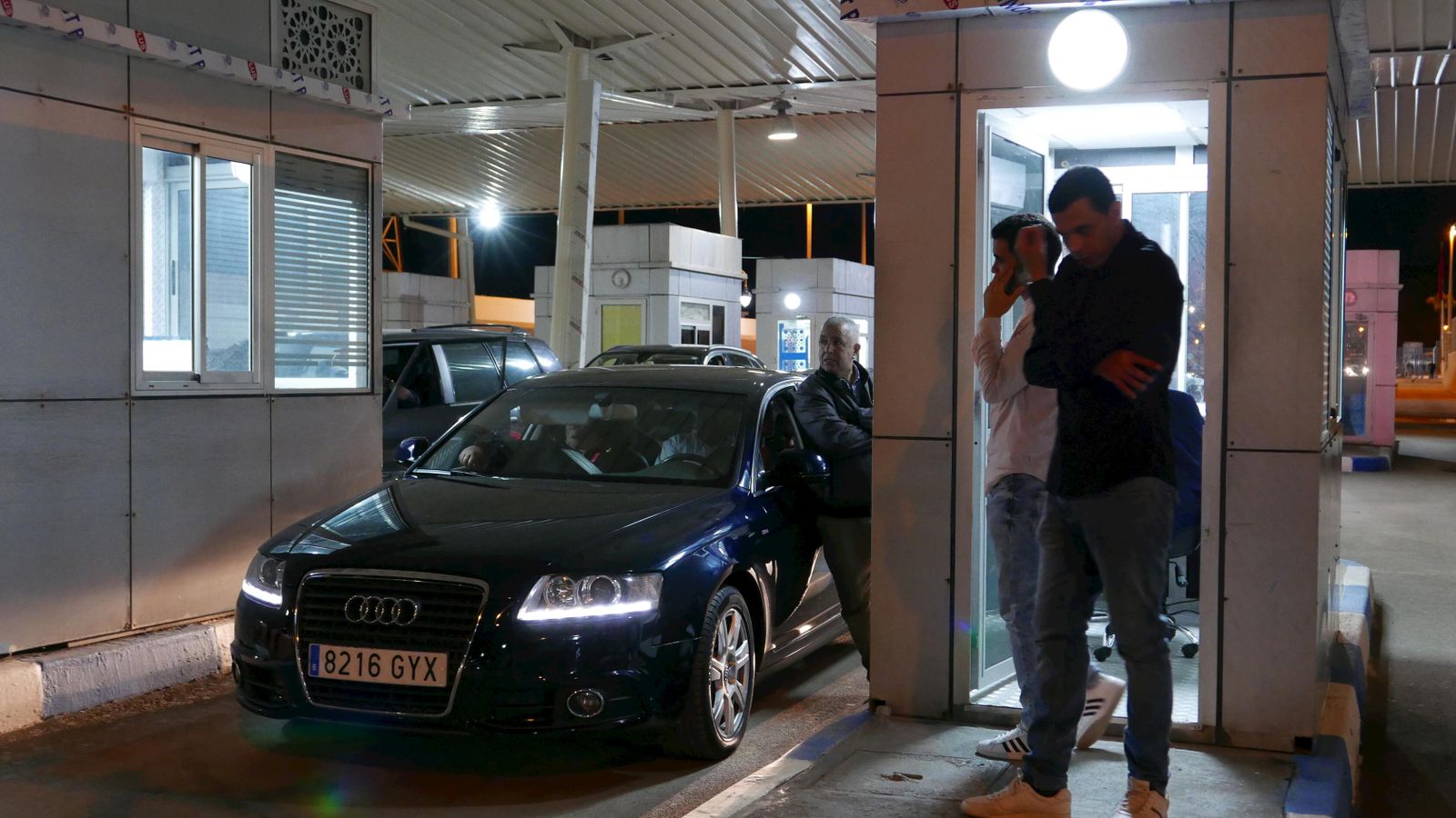 La frontera entre Ceuta y Castillejos, tras la reapertura.