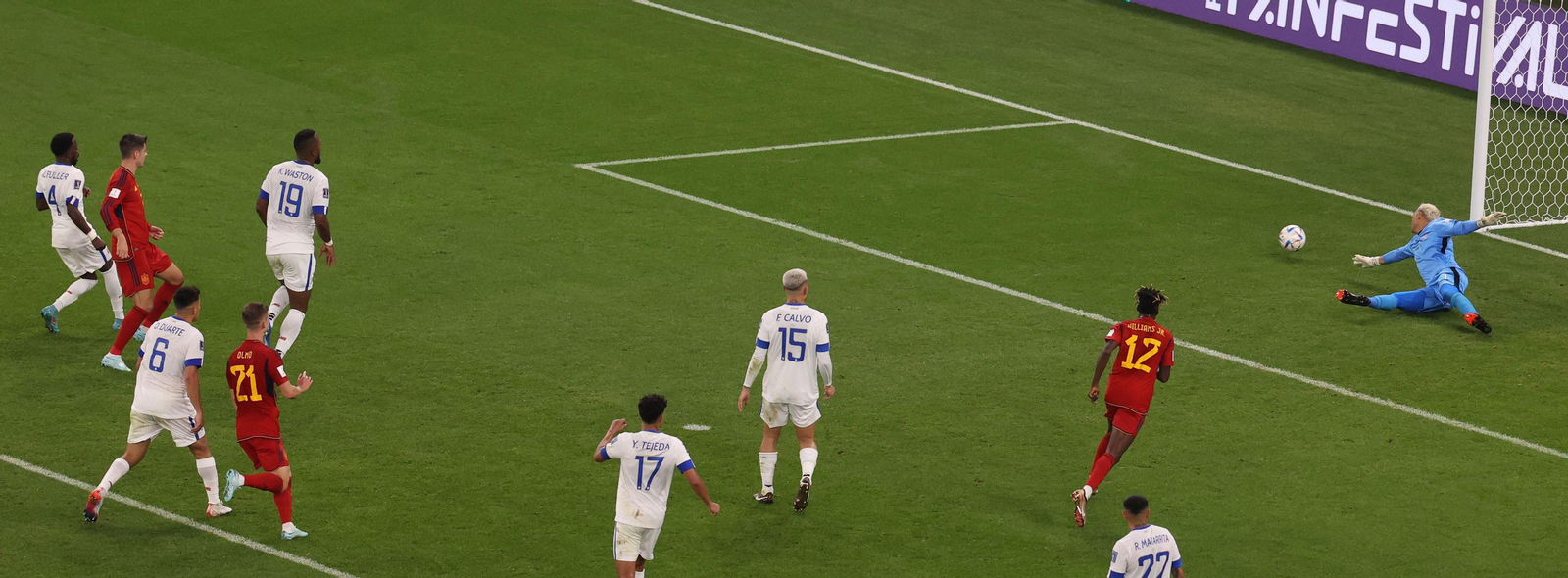 Las imágenes del España - Costa Rica en el Mundial de Qatar