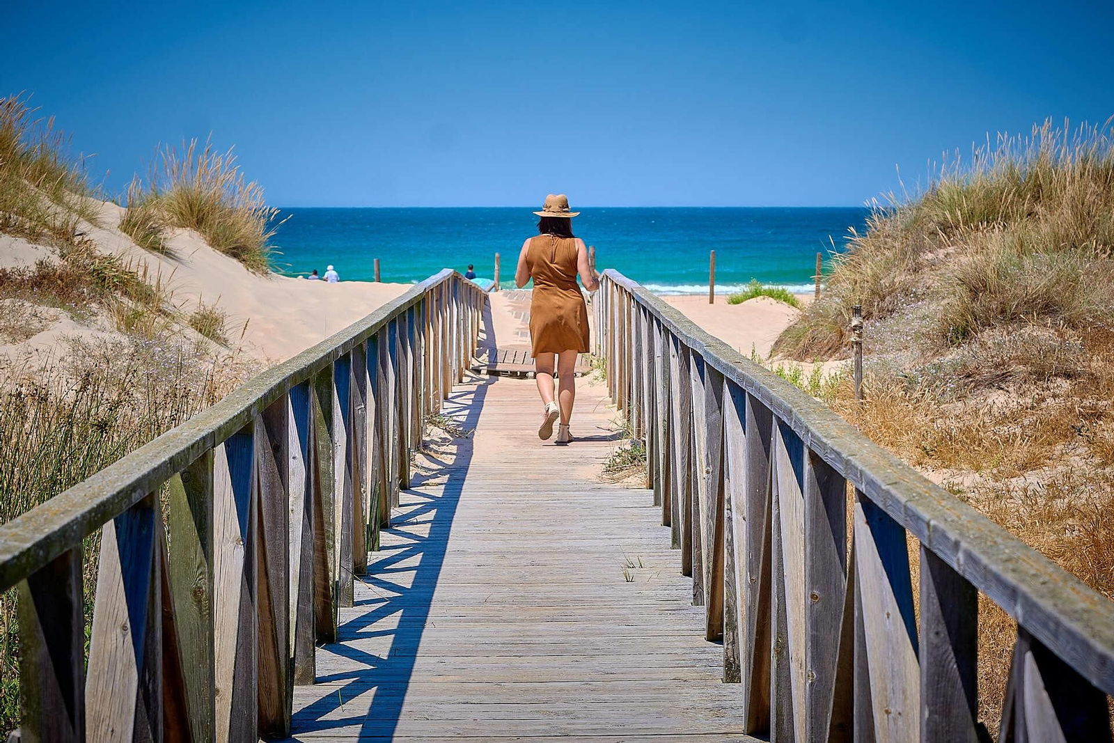 Uno de los accesos a la playa de El Palmar