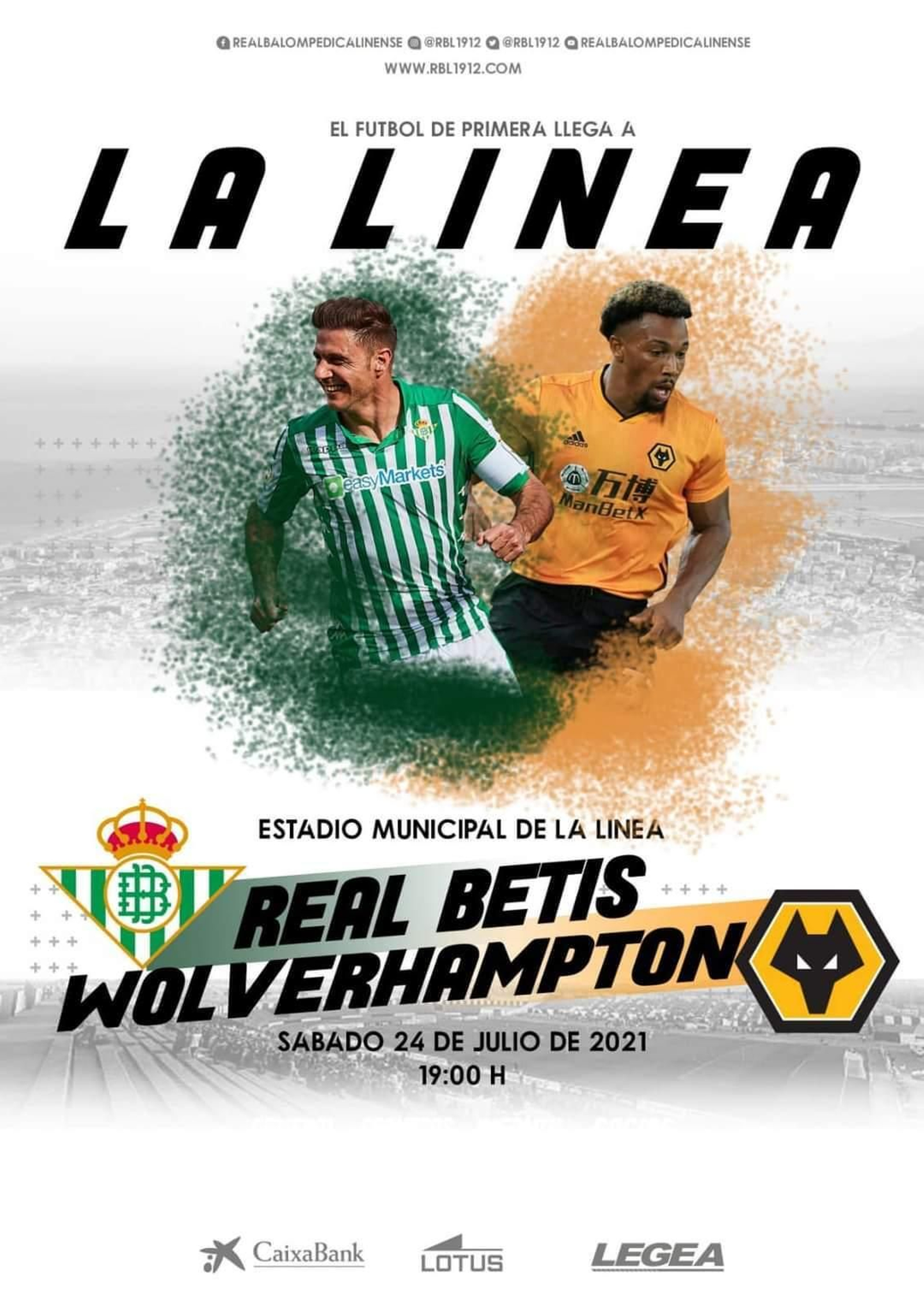 El cartel del amistoso.