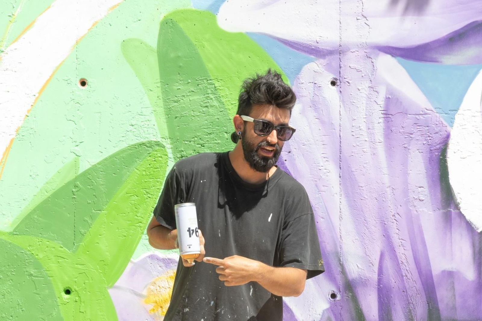 Así ha quedado el mural 'Pintando por Jaén' en el Parque Andrés de Vandelvira